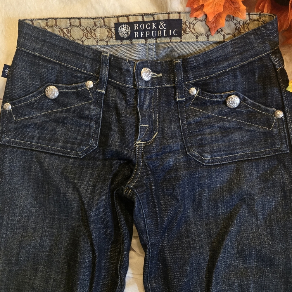 Rock & Republic Women's Dark Blue Jeans